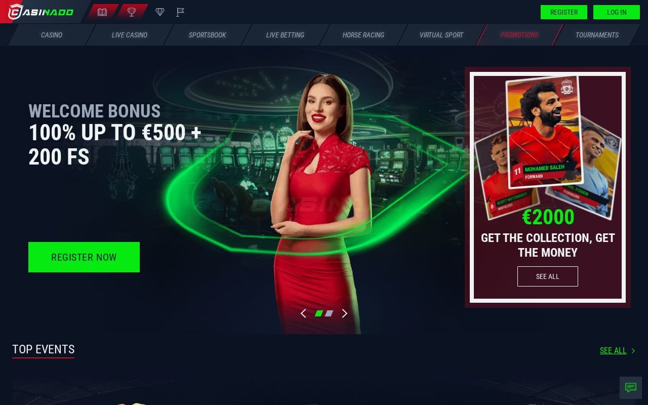 Casinado casino site